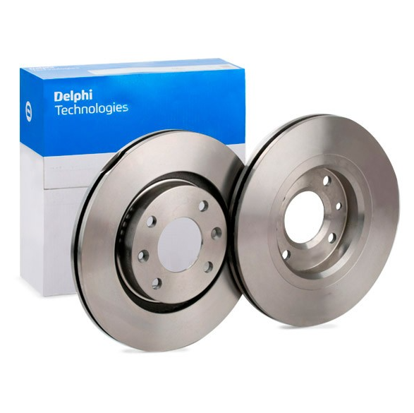 Peugeot 207 Ön Fren Diski 1.4 Benzinli 2006-2012 266mm 2 Adet DELPHİ