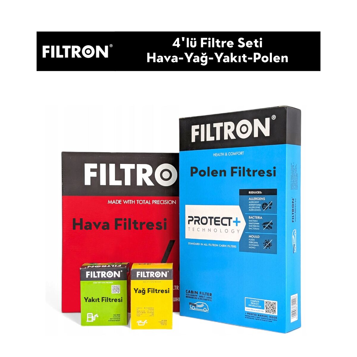 Peugeot 407 1.6 HDİ Filtre Bakım Seti 4'Lü 2005-2011 FILTRON FI115329