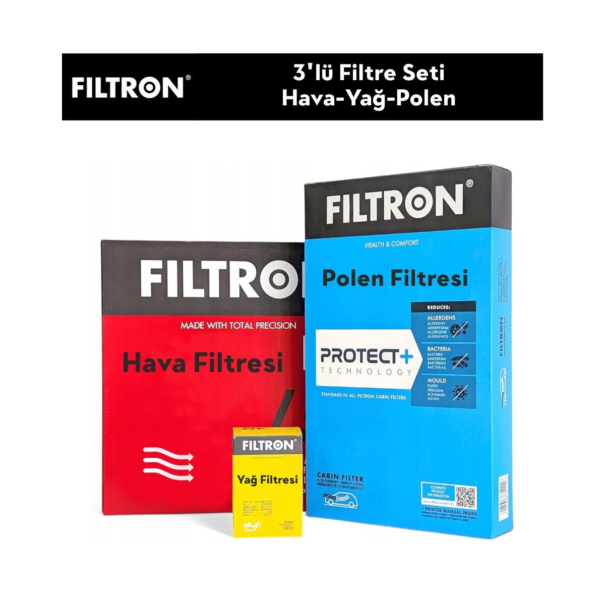 Peugeot Partner 1.6 BlueHDİ Filtre Bakım Seti 3'Lü 2016-2018 FILTRON FI115416