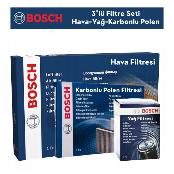 Citroen C4 1.6 HDİ Filtre Bakım Seti 3'Lü 2011-2015 BOSCH BH115238K