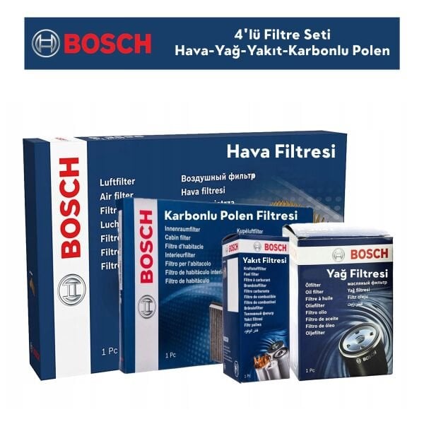 Citroen C2 1.4 HDİ Filtre Bakım Seti 4'Lü 2004-2008 BOSCH BH115150K