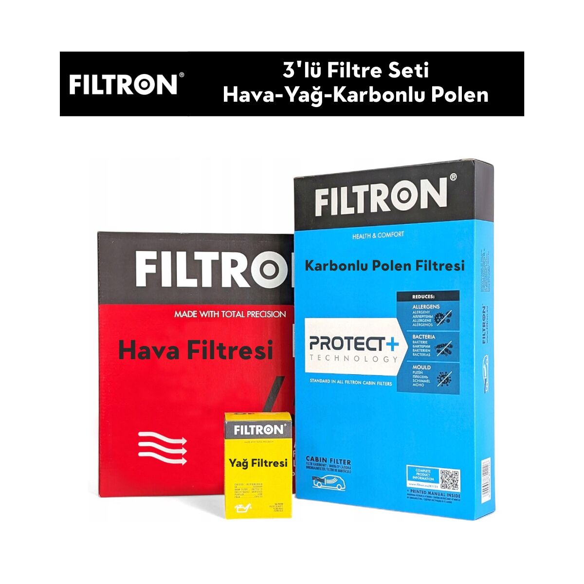 Peugeot 308 1.6 THP Filtre Bakım Seti 3'Lü 2008-2012 FILTRON FI115397K